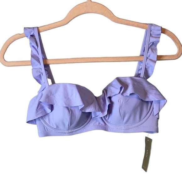 J. Crew Other - NWT J Crew Lavender Ruffle Underwire Bikini Top